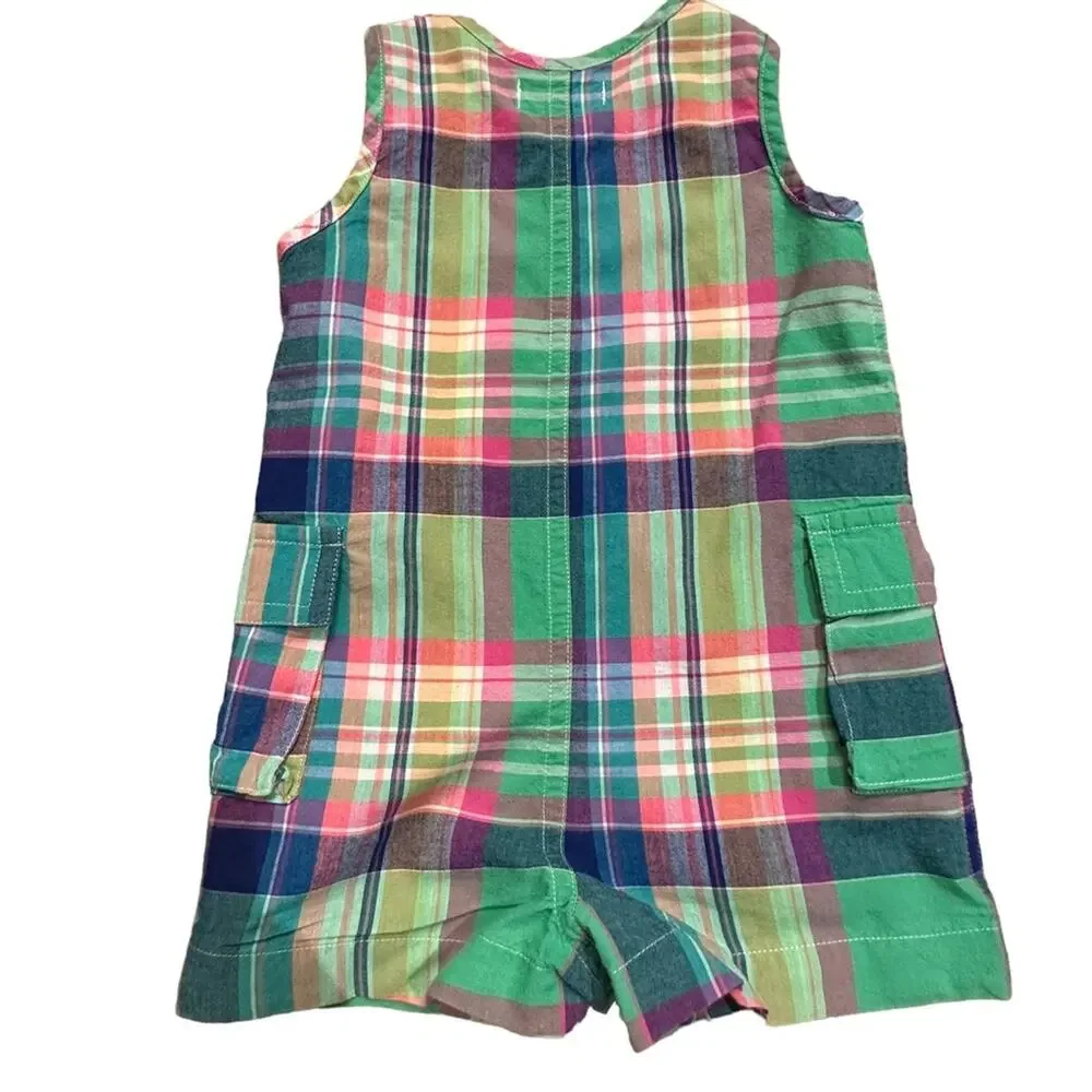 Ralph Lauren 3 months Infant Madras Plaid Romper